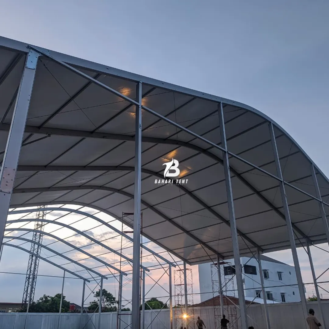 Proyek Atap Lapangan Padel di Medan